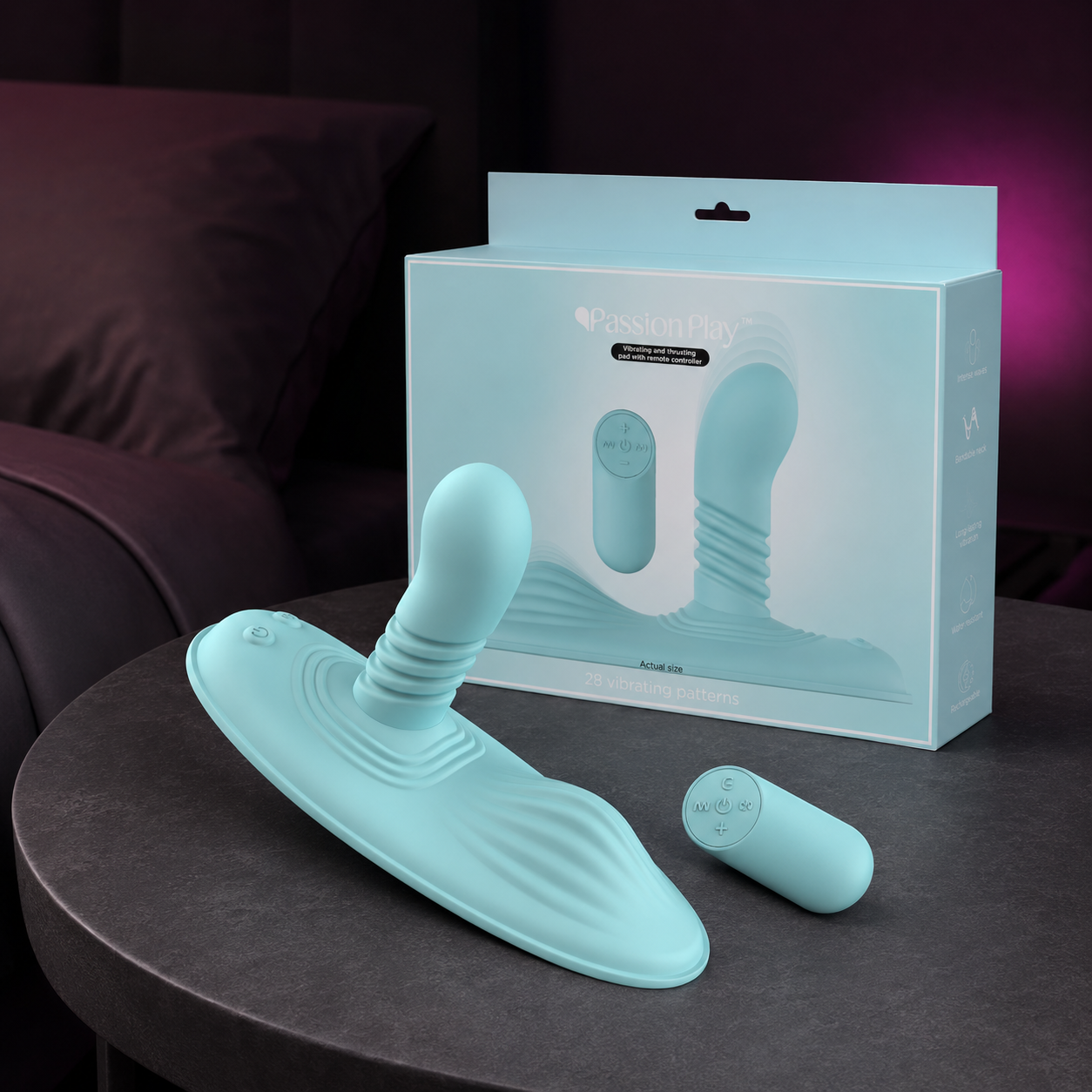Passion Play – Sillín Vibrador Impulsor con Control Remoto
