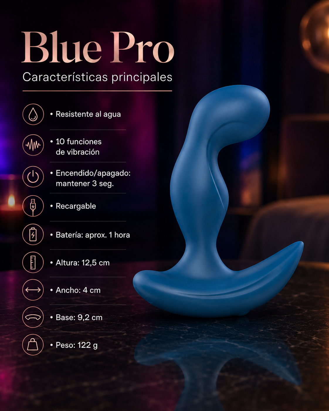 Blue Pro - Estimulador de prostata