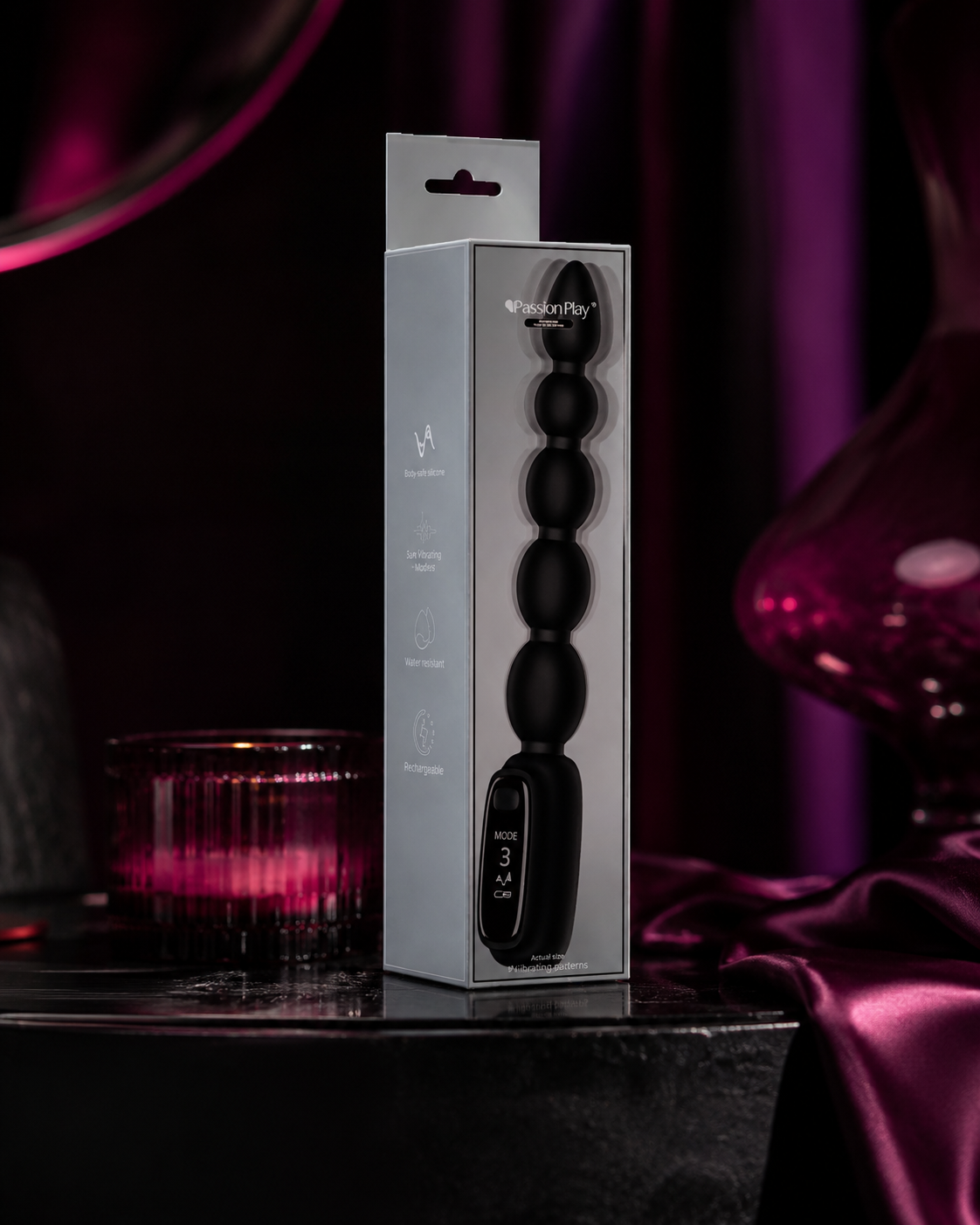 Vibrador anal LED Passion Play - USB