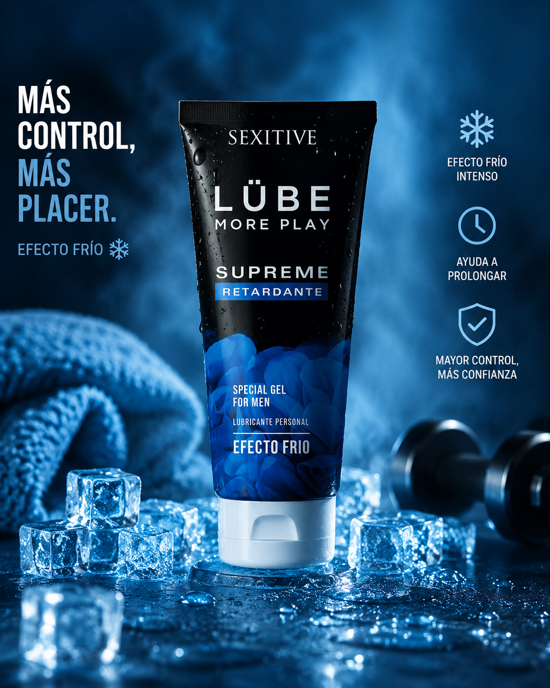 Lube Supreme Retardante - Lubricante efecto frío-Base acuosa