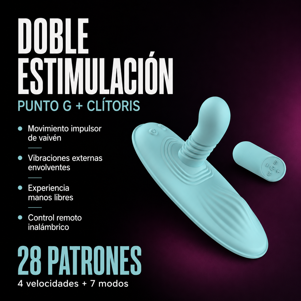 Passion Play – Sillín Vibrador Impulsor con Control Remoto