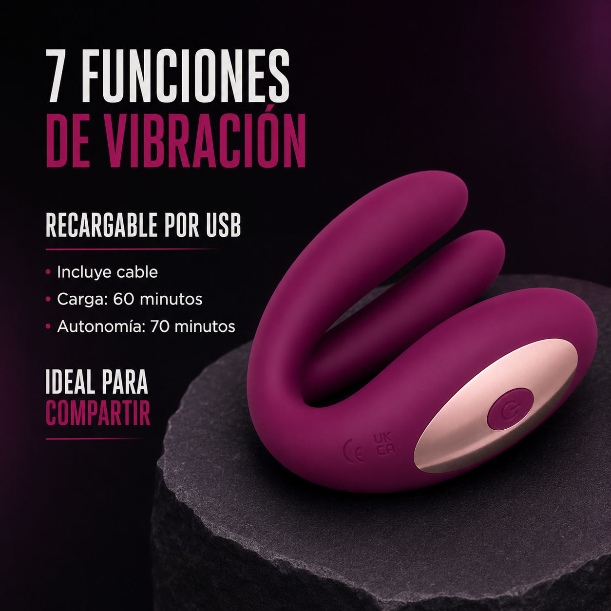 Vibrador para Parejas Passion Play – Doble Estimulación