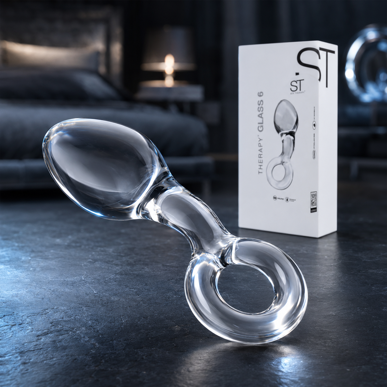Plug Anal de Vidrio Glass 6 con Aro