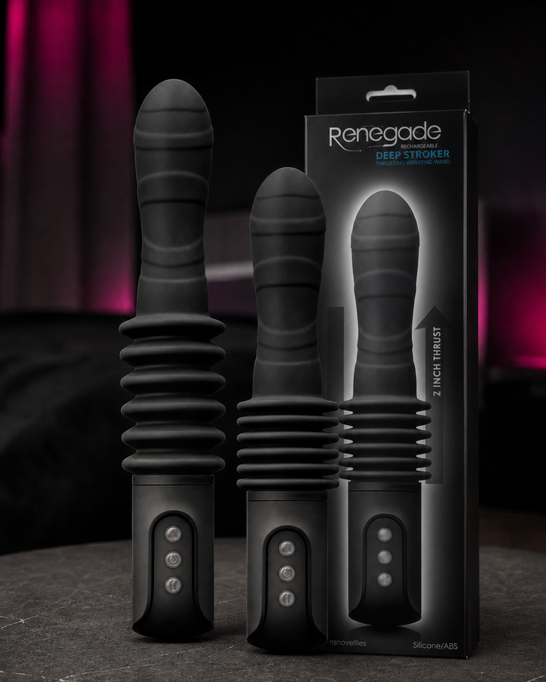 Renegade Deep Stroker – Vibrador con Empuje USB