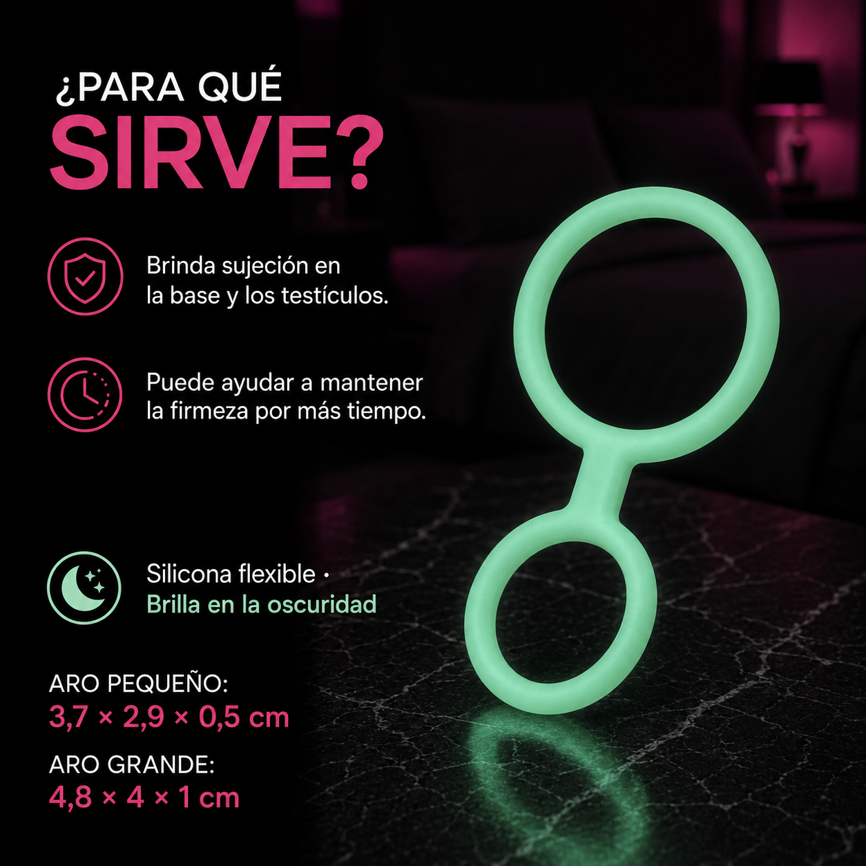 Glow Dos – Anillo Doble Luminiscente