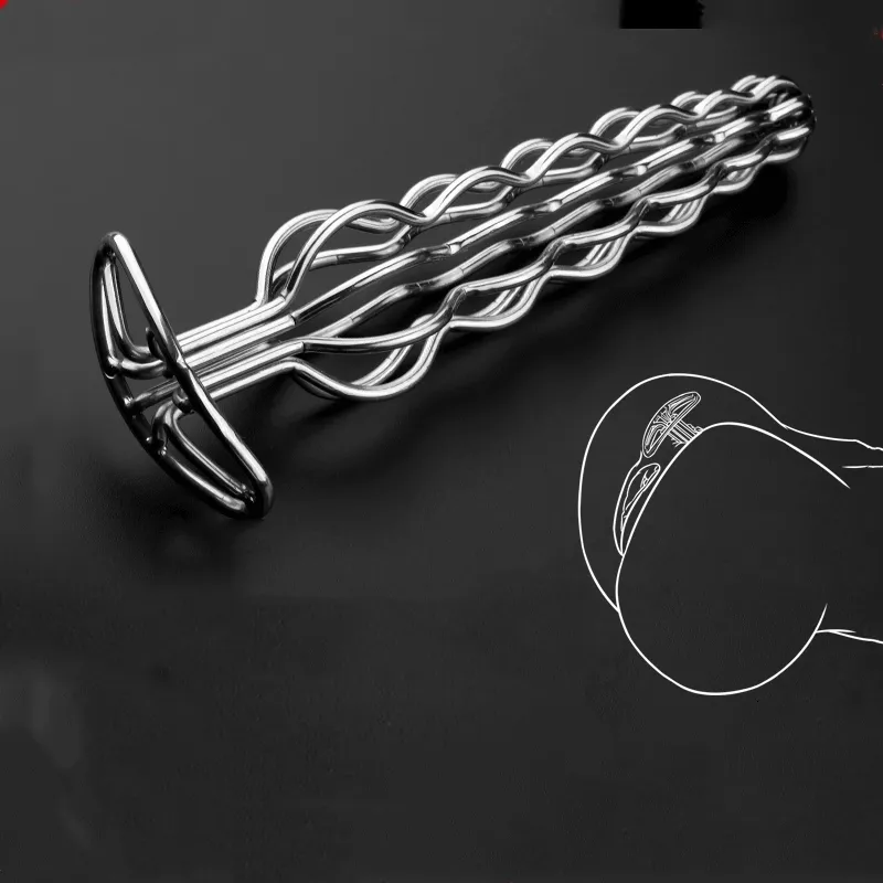 Plug Anal Metálico Hard Steel Ondulado