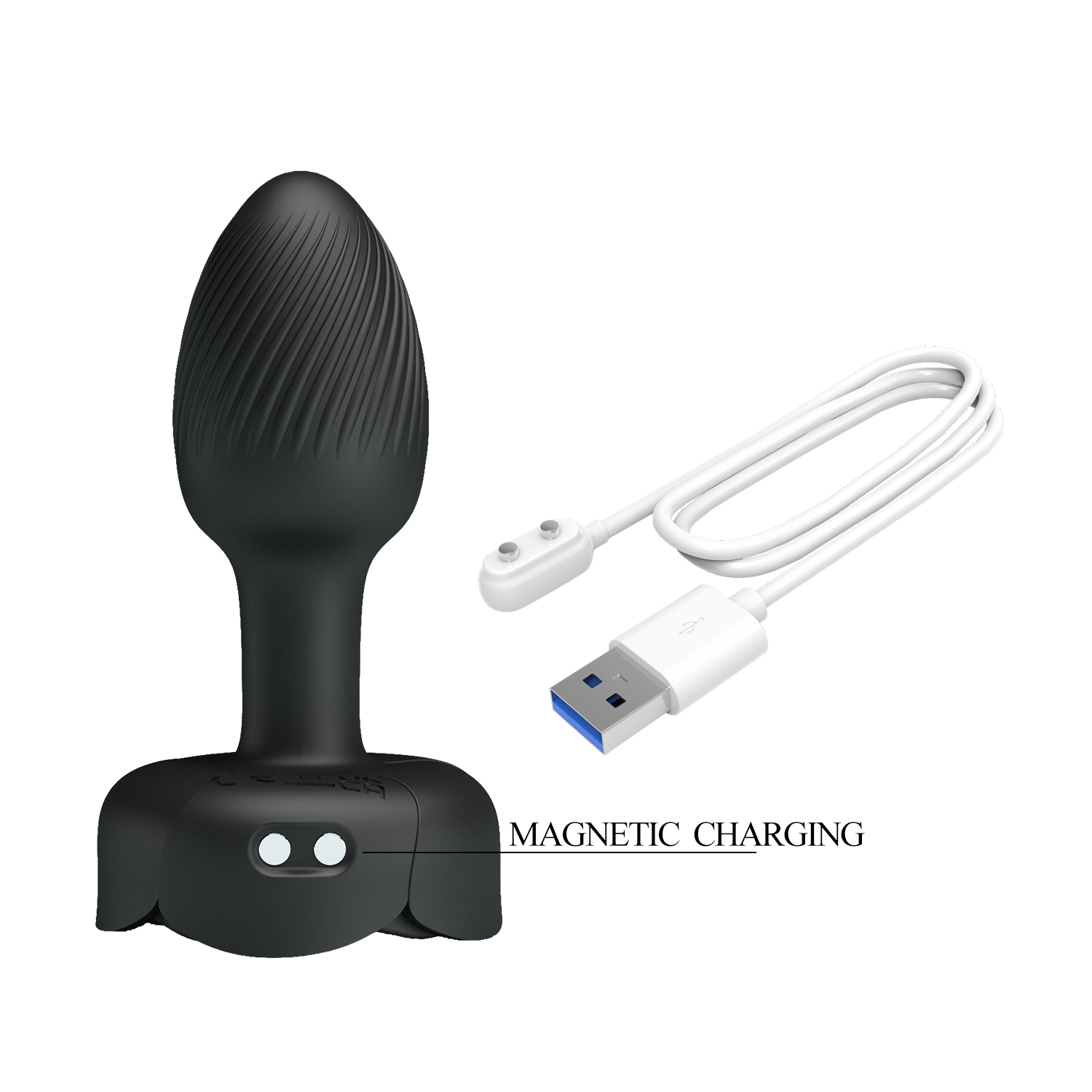 Plug anal vibrador Pretty Love Olman - Con luz Carga USB