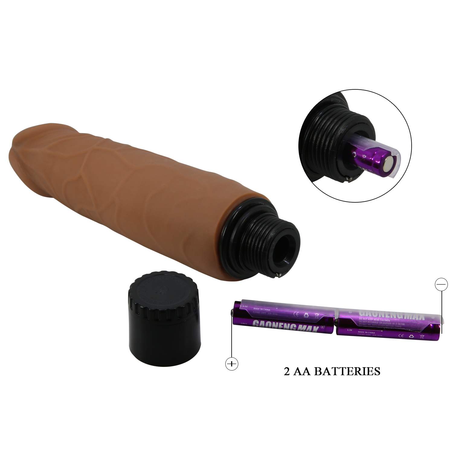 Vibrador Pellizcable Alfredo 17 x 4cm - Pilas