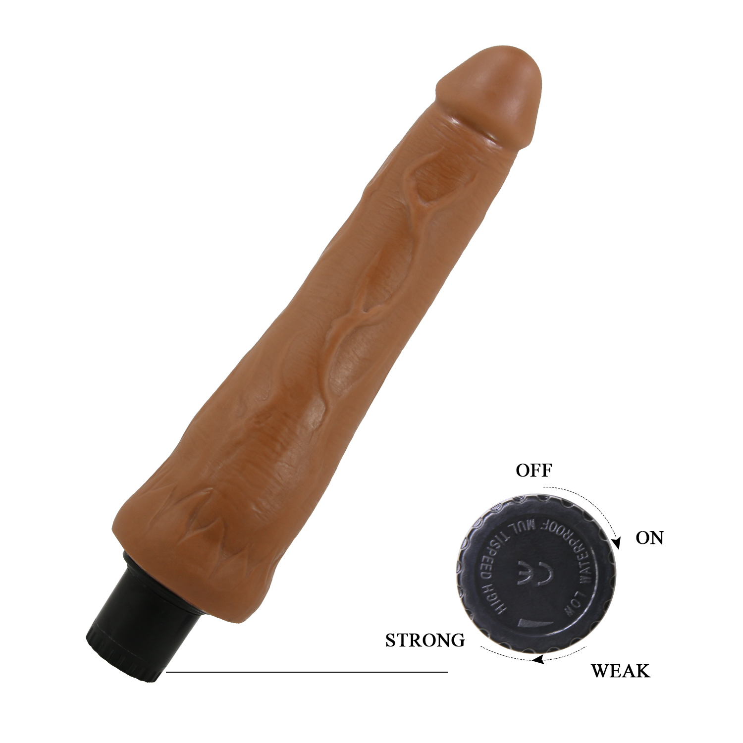 Vibrador Pellizcable Waldorf 21 x 4cm - Pilas