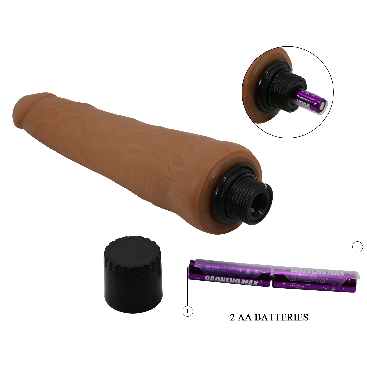 Vibrador Pellizcable Waldorf 21 x 4cm - Pilas