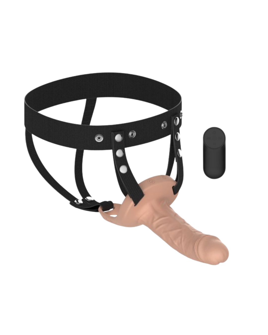 Arnés con Dildo Vibración y Control Remoto – 16 x 4