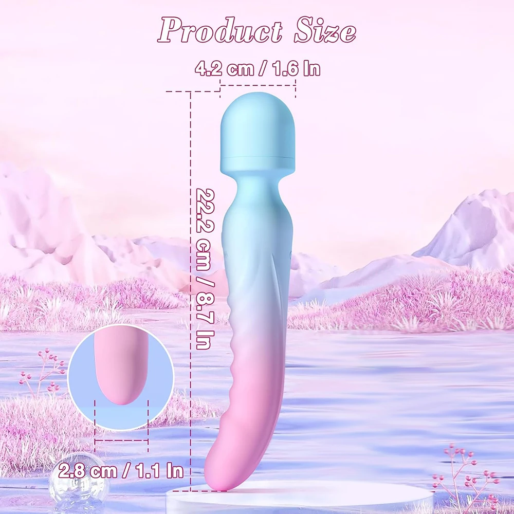 Vibrador Wand 3 en 1 con Calor – Masaje Corporal y Punto G - USB
