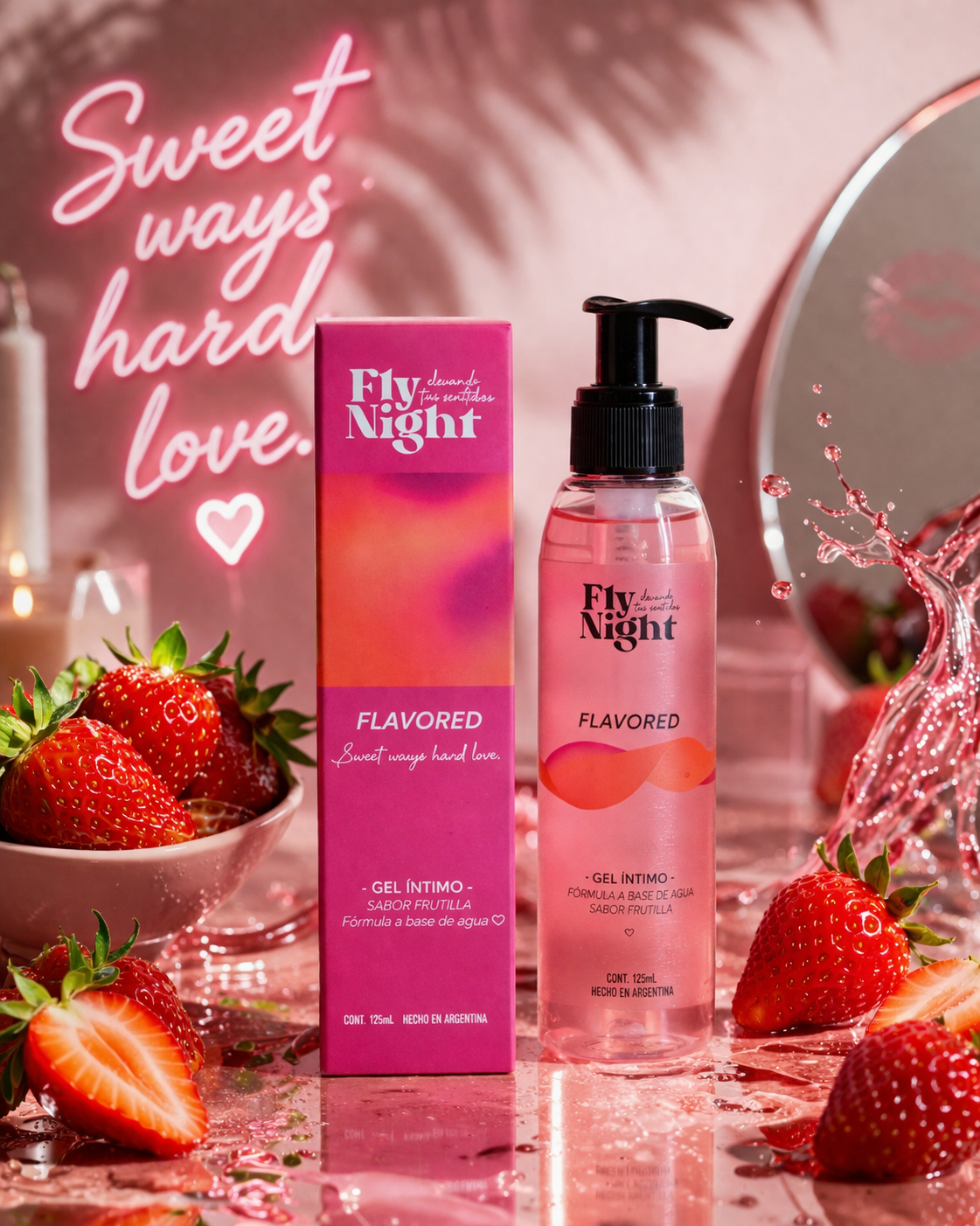 Fly Night - Flavored Gel Intimo Frutilla 125ml