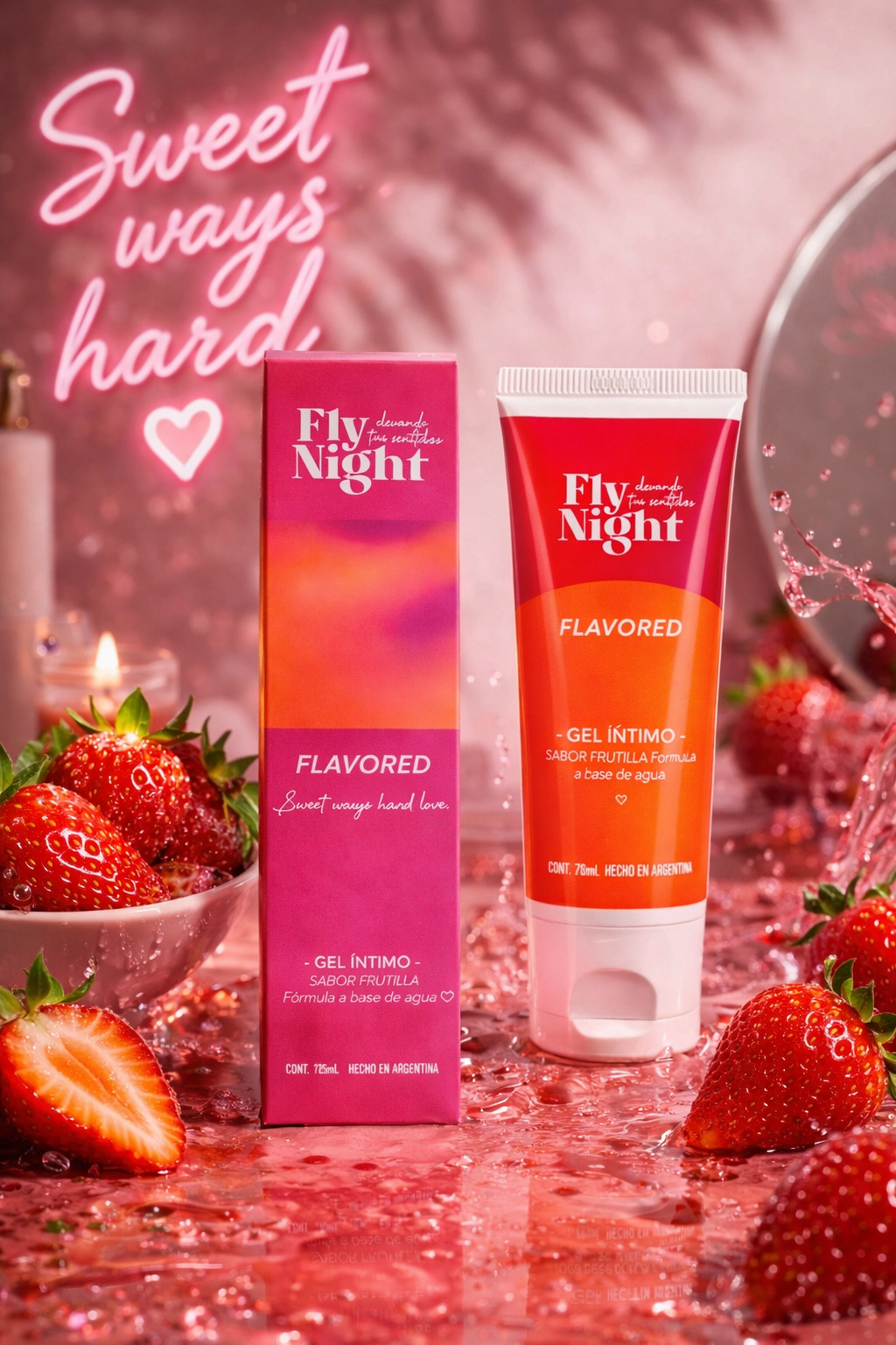 Fly Night - Flavored Gel Intimo Frutilla 70ml