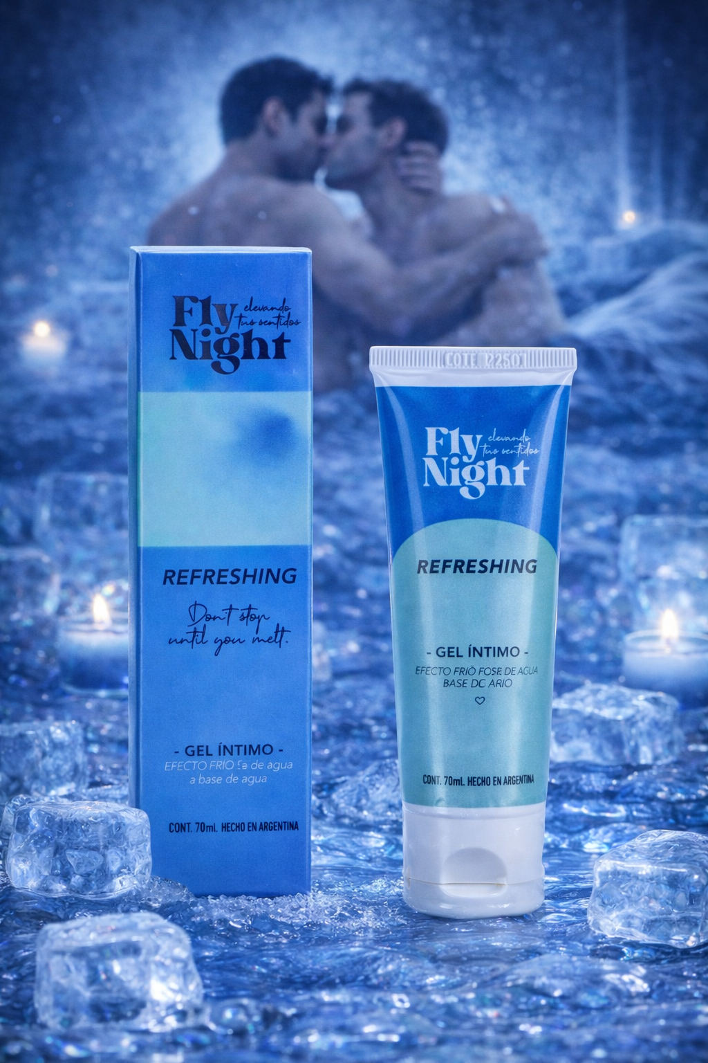 Fly Night - Refresh GEL INTIMO Efecto frio - Sabor Menta 70ml