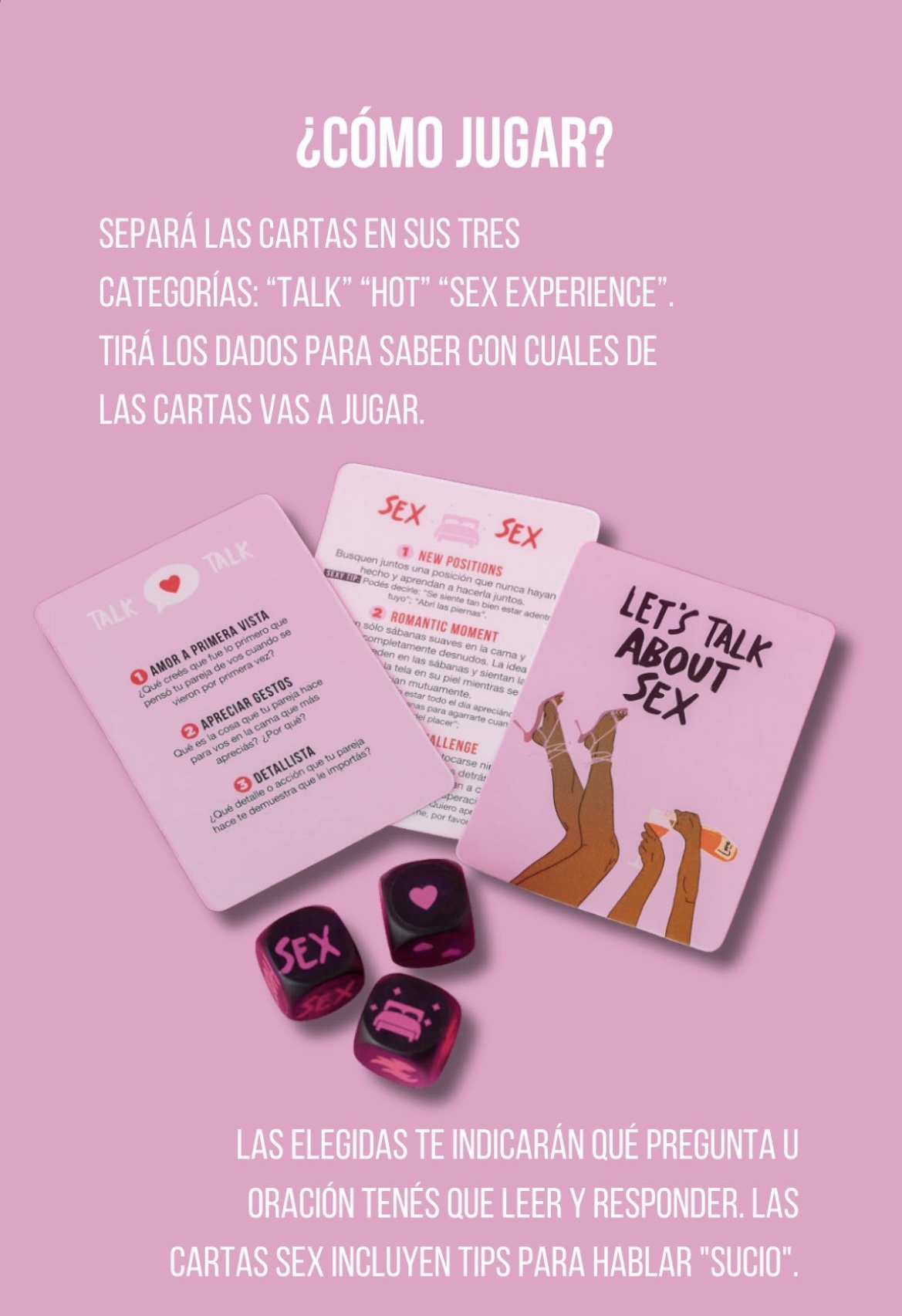 Let’s Fuck, juego de cartas + dados