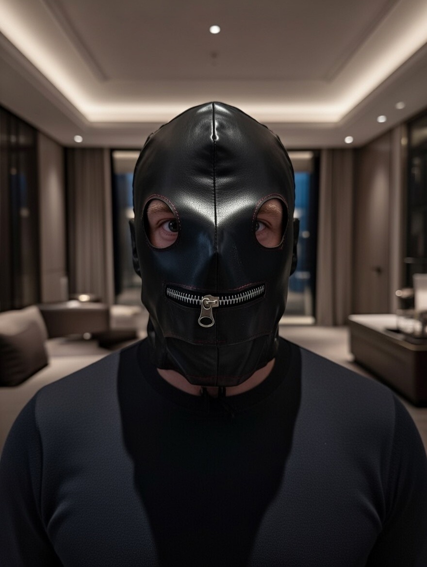 Máscara Fetish Black Silence
