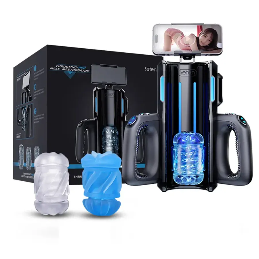 Leten Thrusting Pro - Masturabdor Automatico con soporte para celular USB
