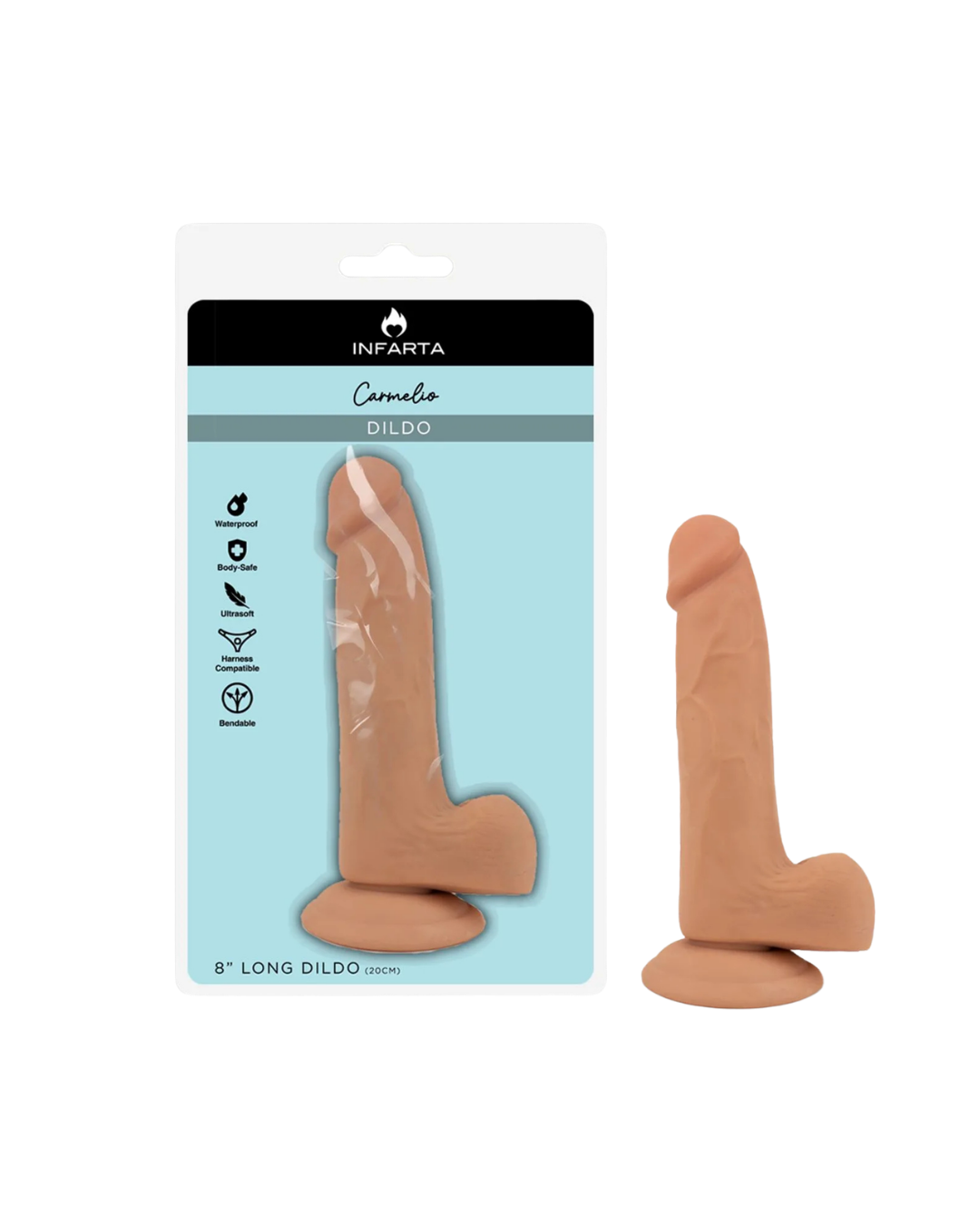 Dildo con sopapa Carmelio 15cm x 4cm