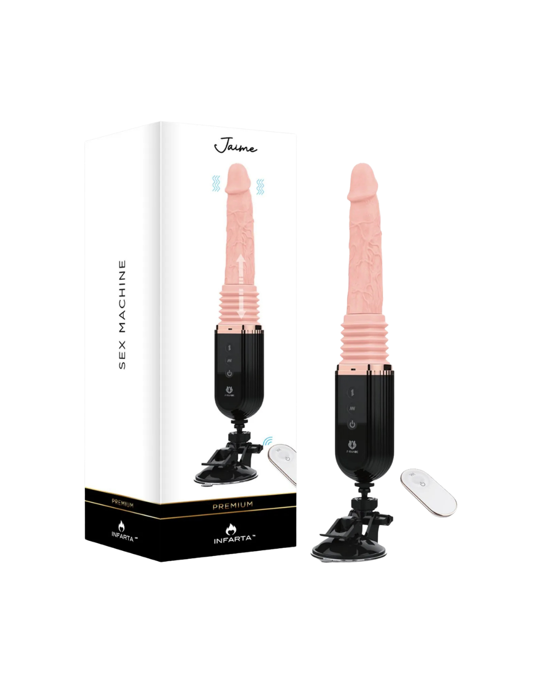 Sex Machine Jaime – Silicona Premium con Control Remoto