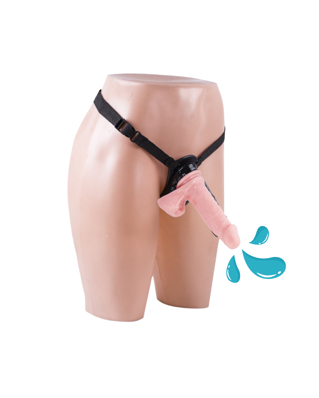 Arnés regulable con dildo eyaculador integrado 14 x 3.8 (S9-401-21)
