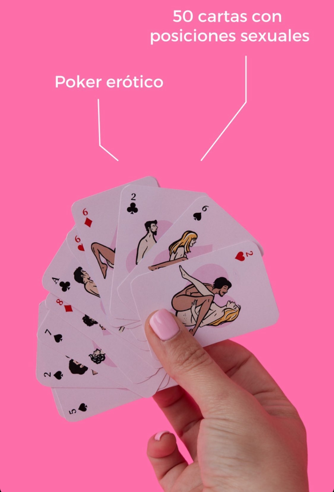 Cartas de juego Sexual para parejas, póker para posiciones