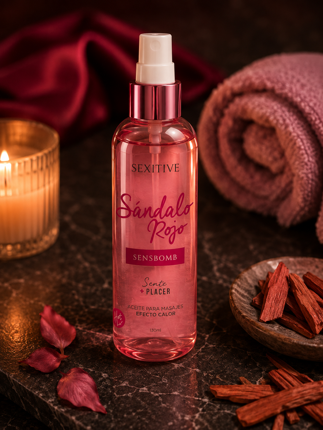 Body Oil efecto calor | SÁNDALO ROJO 130ml