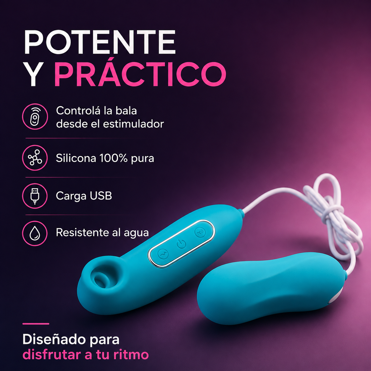 Doli - Vibrador 2 en 1 USB