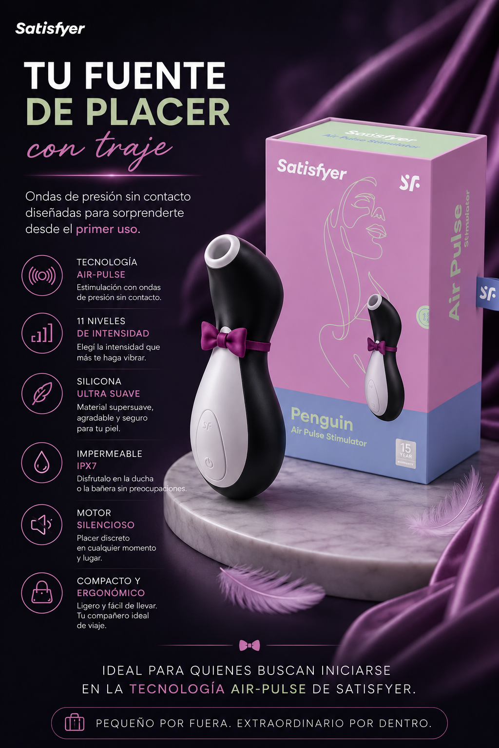 Satisfyer Penguin - Succionador USB