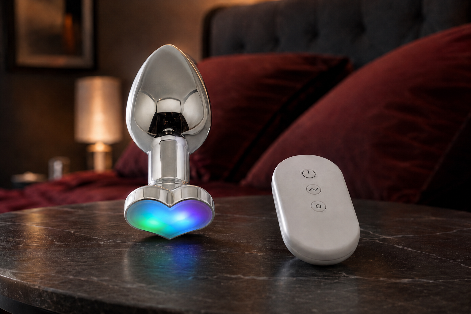 Plug anal con luz - Talle M - Control inalámbrico y APP