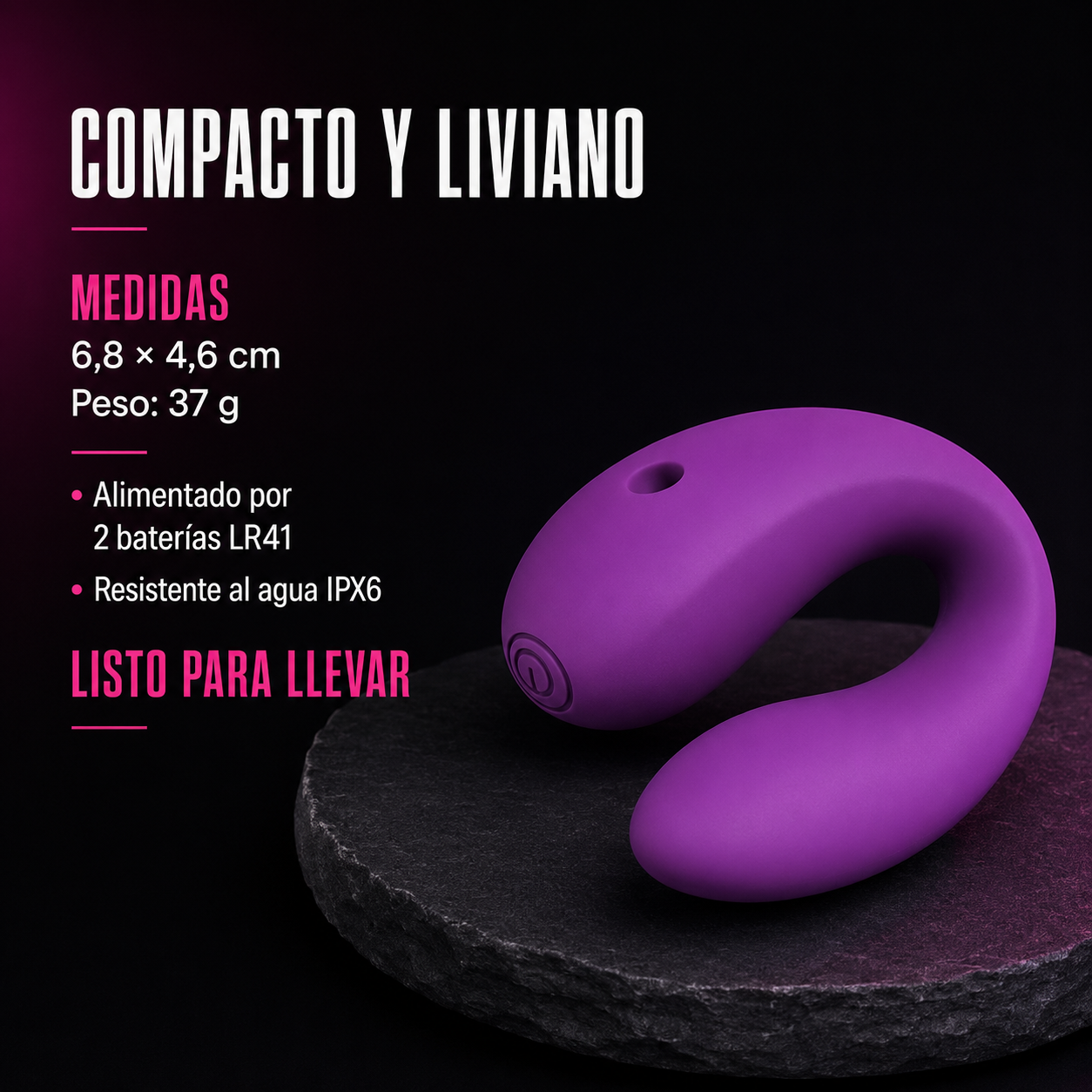 Passion Wave Doble estimulador - Pila
