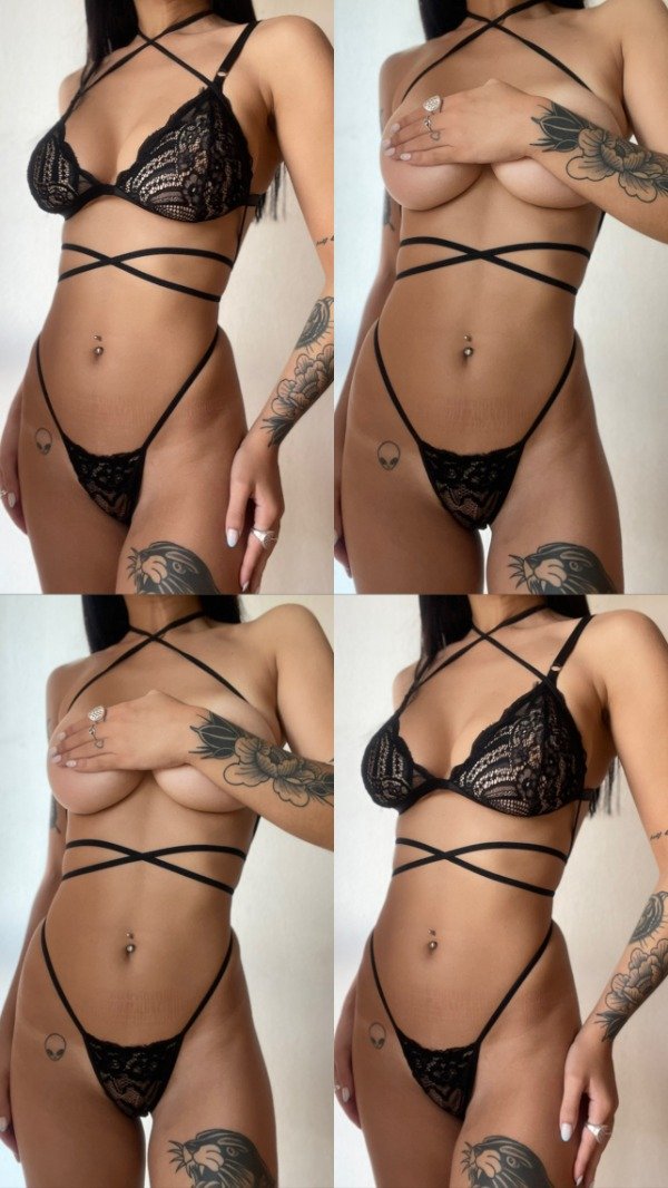 Conjunto Castigadora de encaje