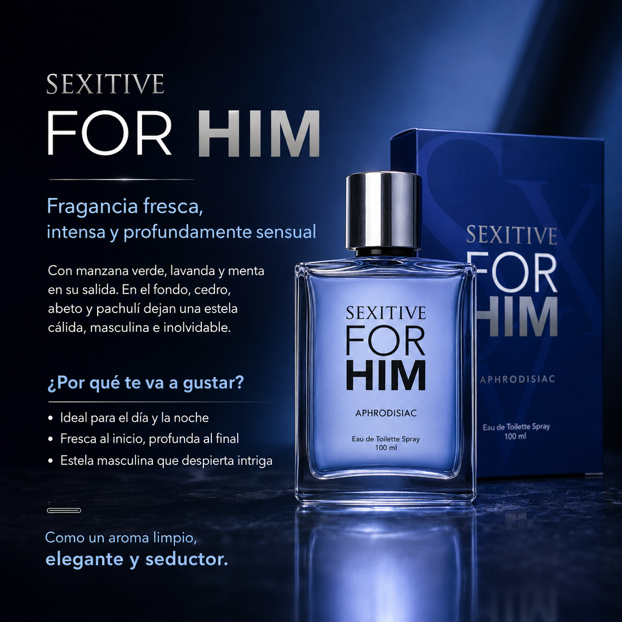 Perfume masculino - For Him 100ml