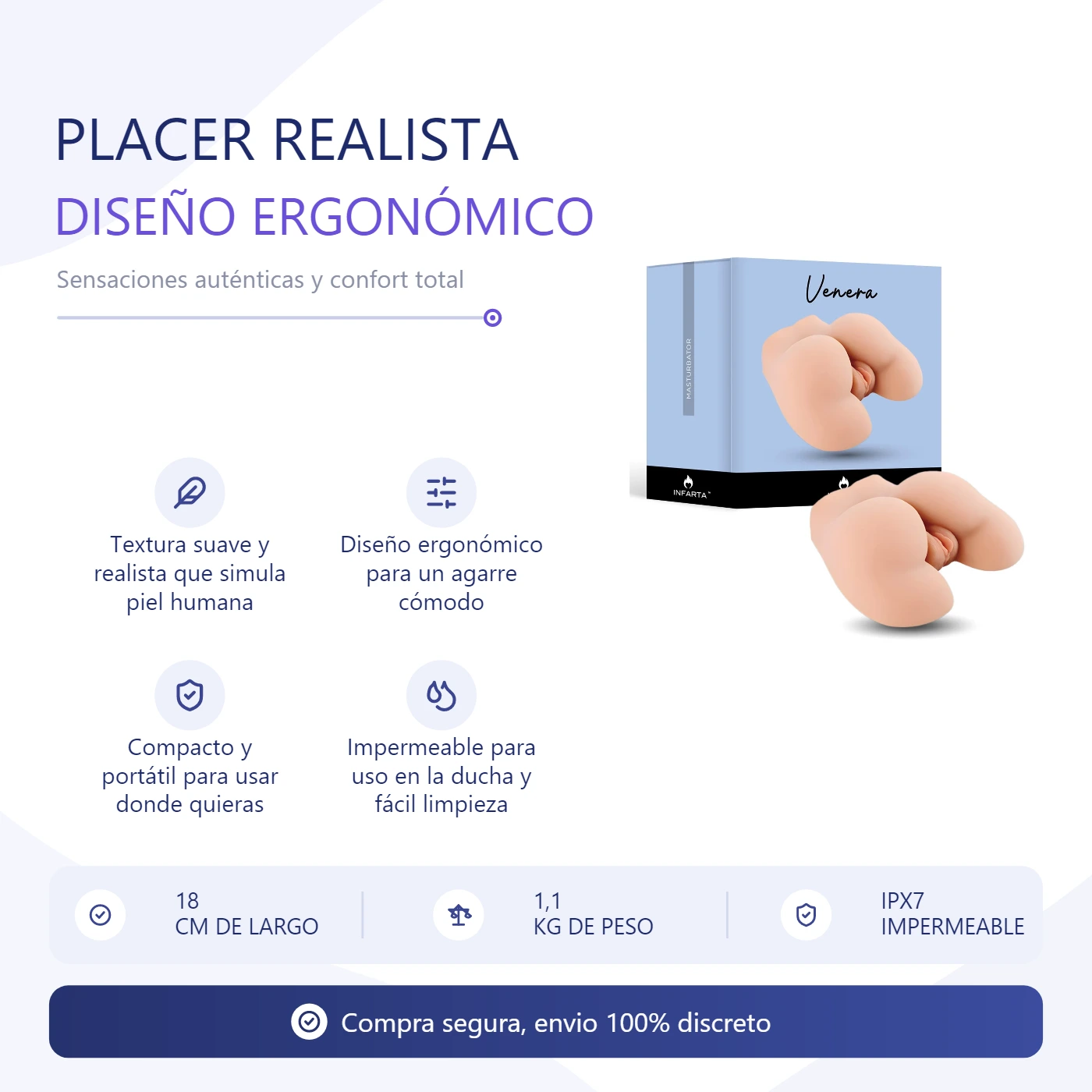 Masturbador Venera - Ano + Vagina