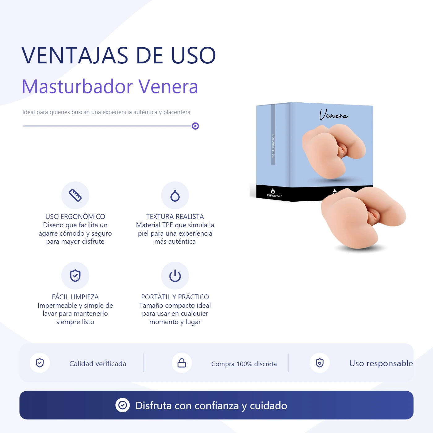 Masturbador Venera - Ano + Vagina