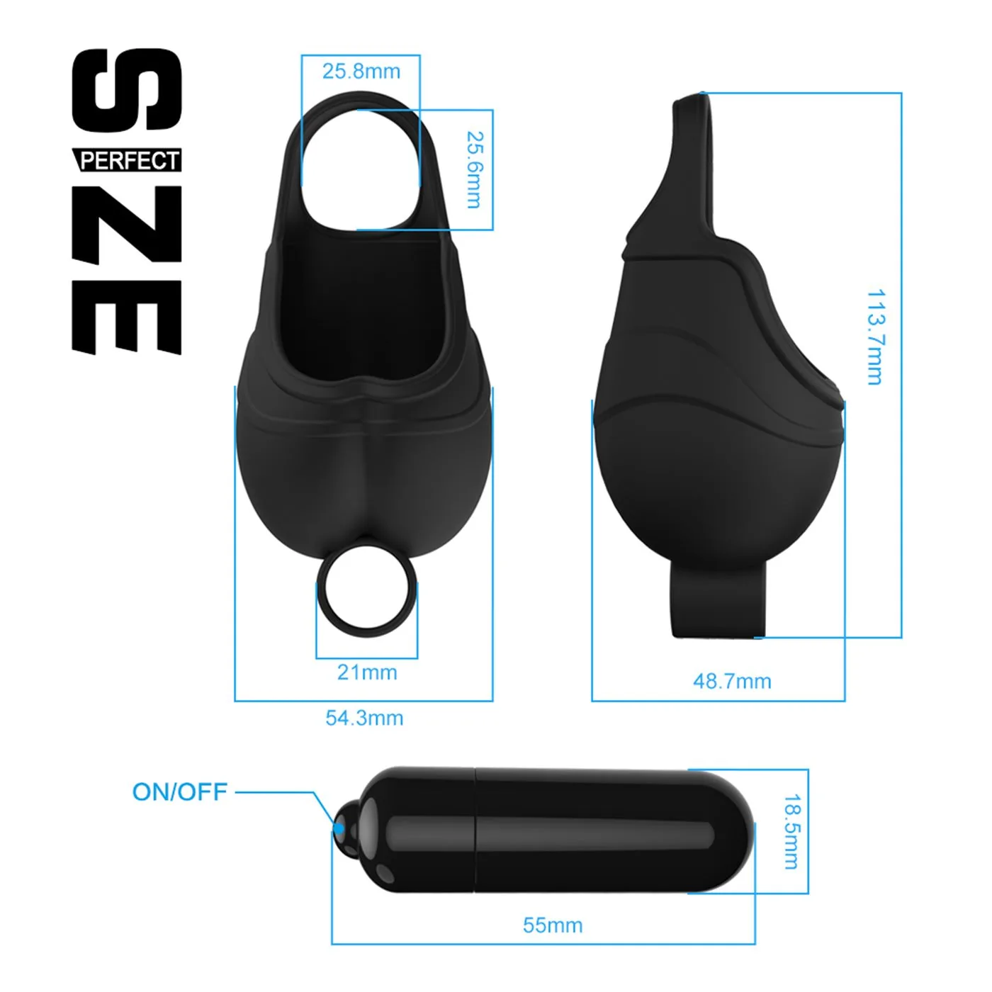 Torvo Masajeador Testicular y Anillo Vibrador - Pila