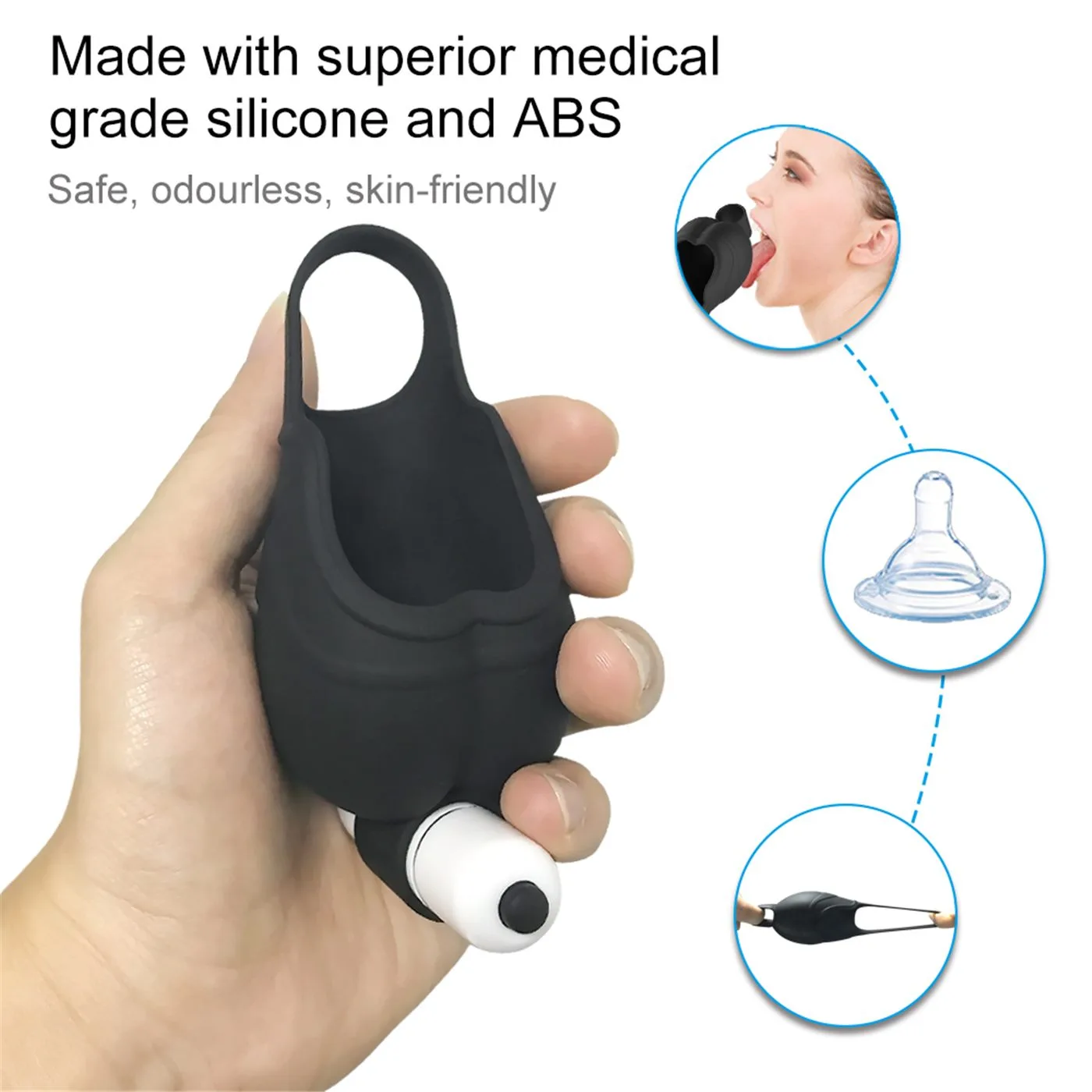 Torvo Masajeador Testicular y Anillo Vibrador - Pila
