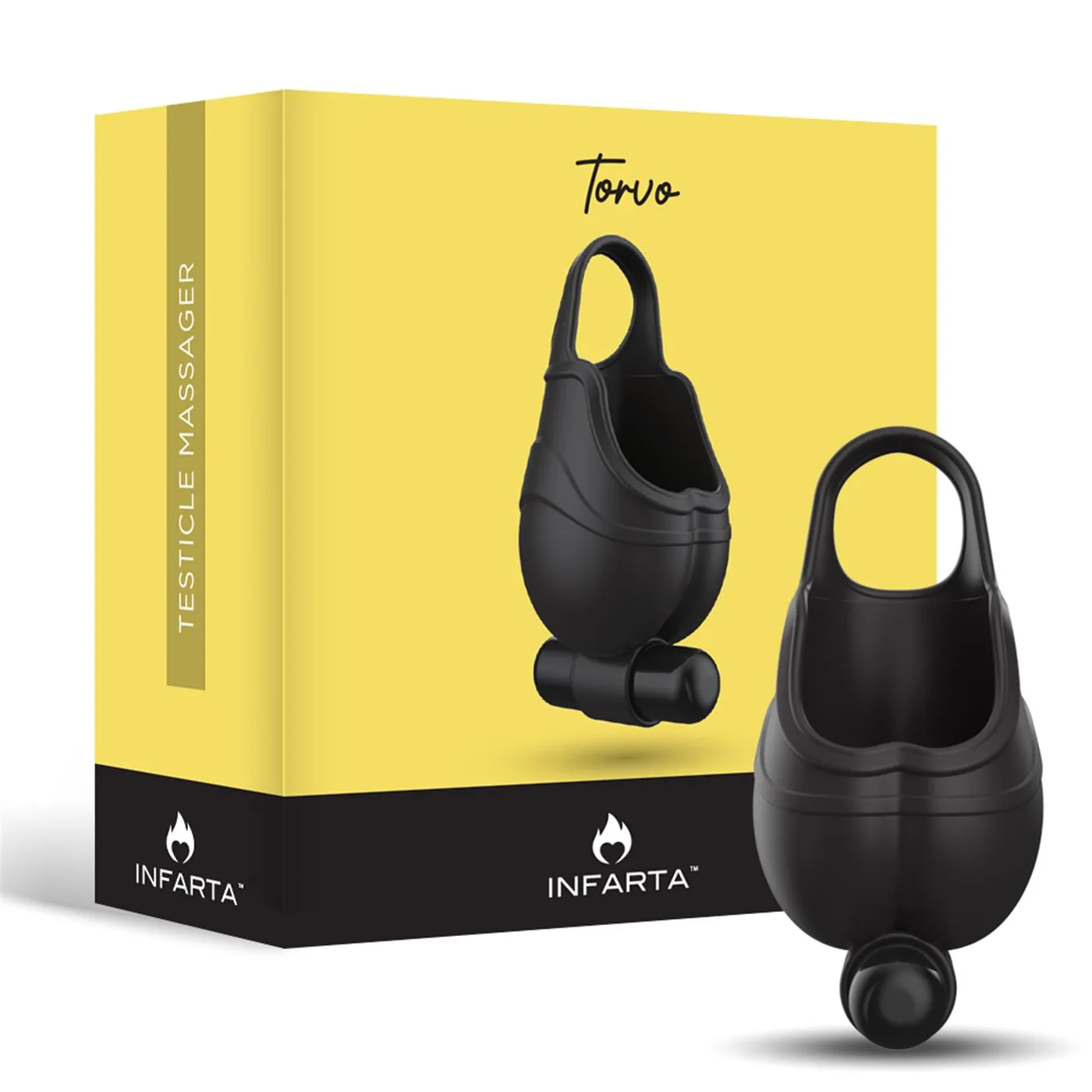 Torvo Masajeador Testicular y Anillo Vibrador - Pila