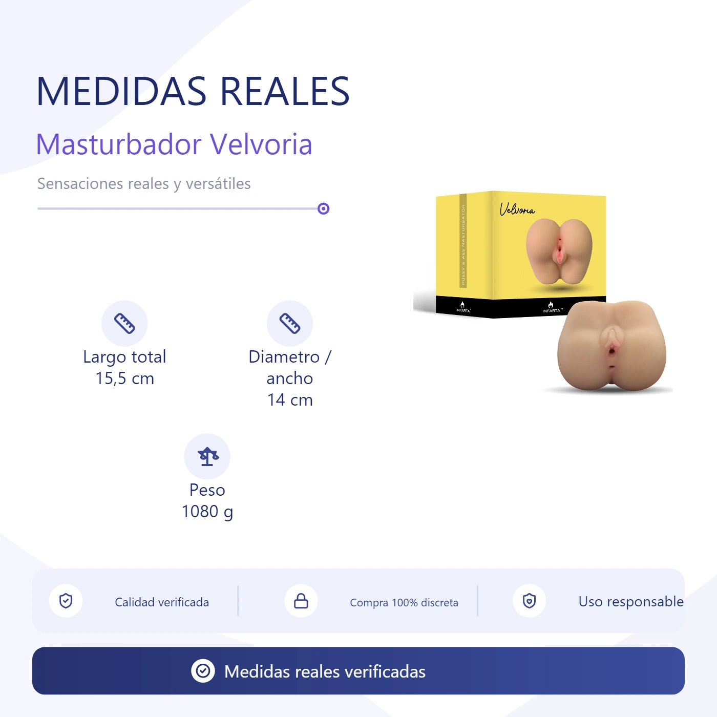 Masturbador Velvoria - Ano + vagina