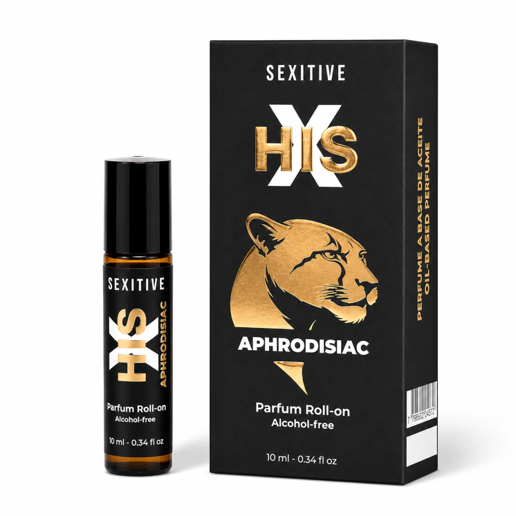 Perfume HIS X APHRODISIAC - Aceite concentrado Roll On para zona Intima