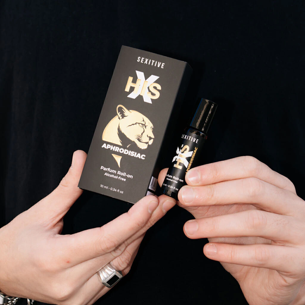 Perfume HIS X APHRODISIAC - Aceite concentrado Roll On para zona Intima