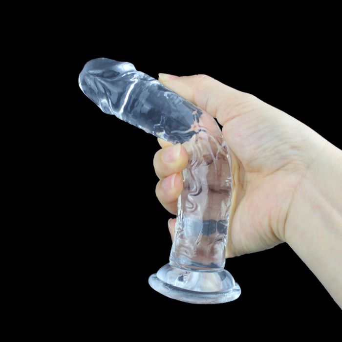 Cristal 1 - Dildo Transparente con Ventosa