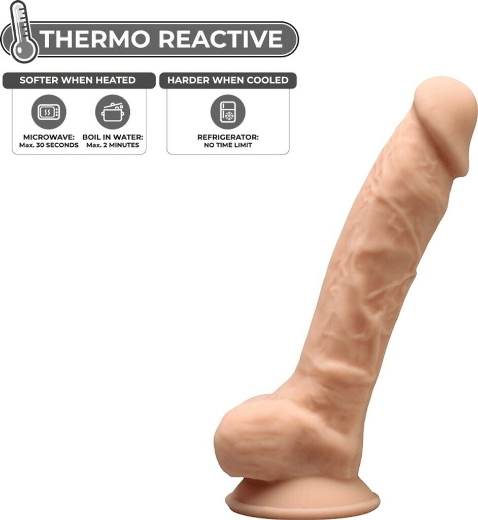 Dildo realista termorreactivo con ventosa - Modelo 1 (13.5 x 3.5)