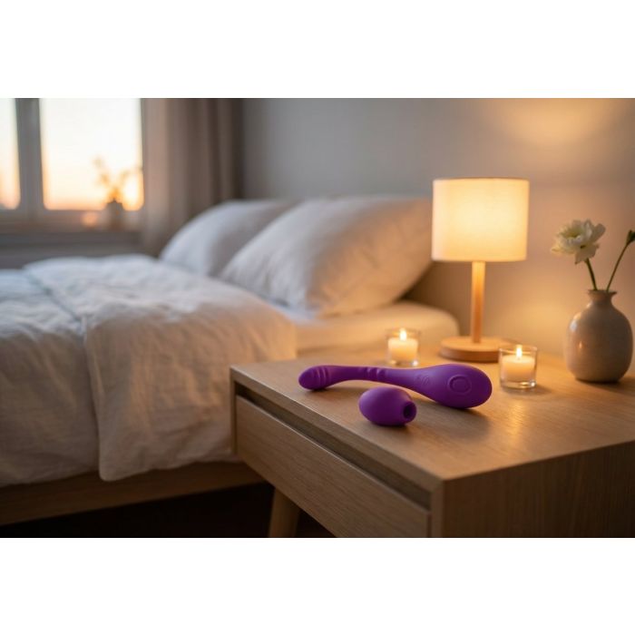 Succionador & vibrador ANA 9 PURPLE - USB